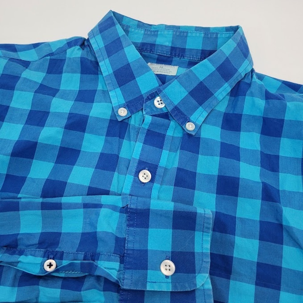 Bonobos Button Down Shirt Plaid Lightweight Casual Top‎ Mens Medium